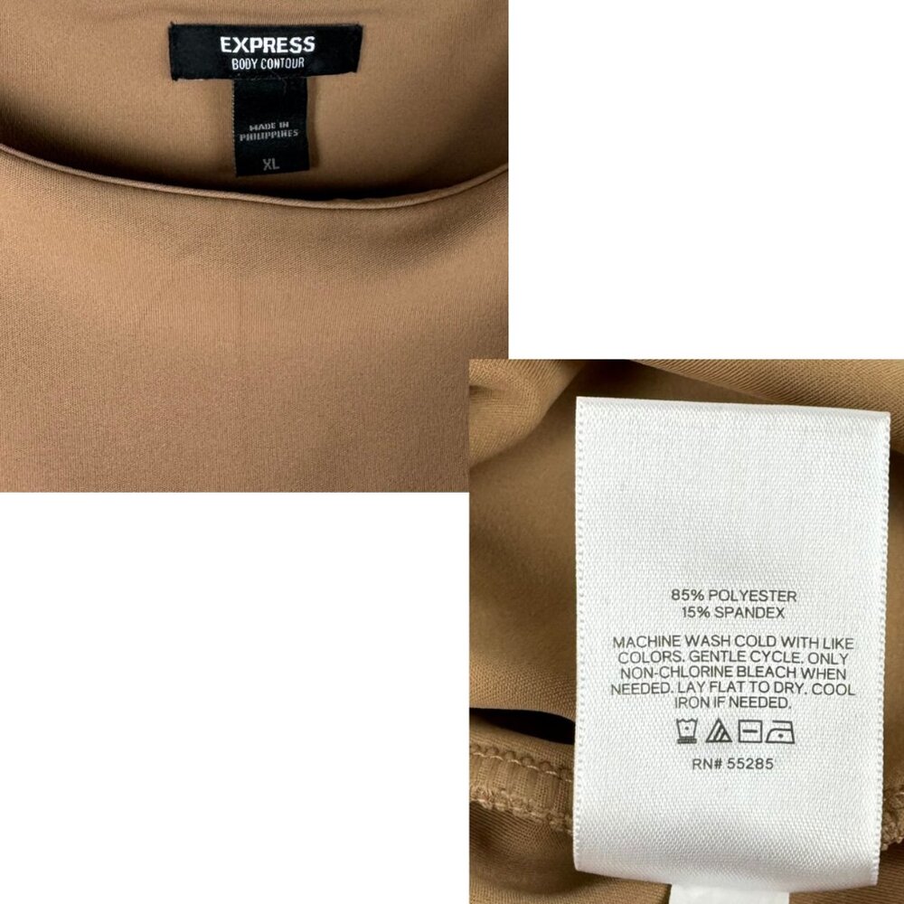 Bundle Express Body Contour Compression Tee & Tan… - image 5